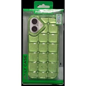 PrimeConnect iPhone 17 Jelly Case Cover Lime Green Glitter New TikTok viral Flaw